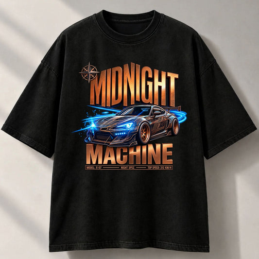 Midnight Machine Oversized T-Shirt