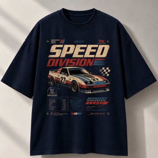 Retro Speed Oversized T-Shirt